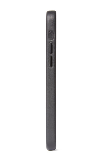 Coque en cuir iPhone 12 Mini Noir