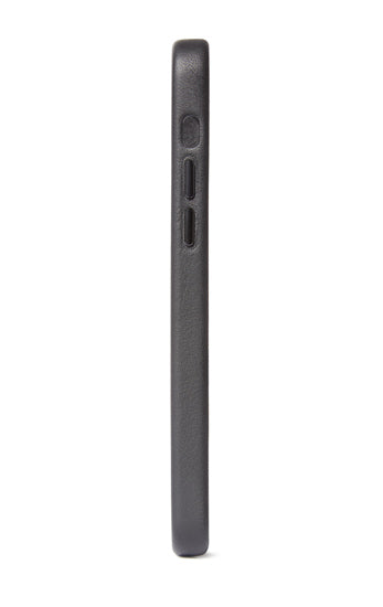 Coque en cuir iPhone 12 Mini Noir