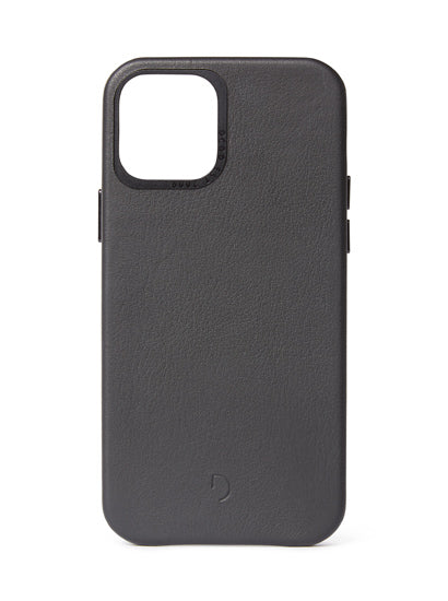 Coque en cuir iPhone 12 Mini Noir