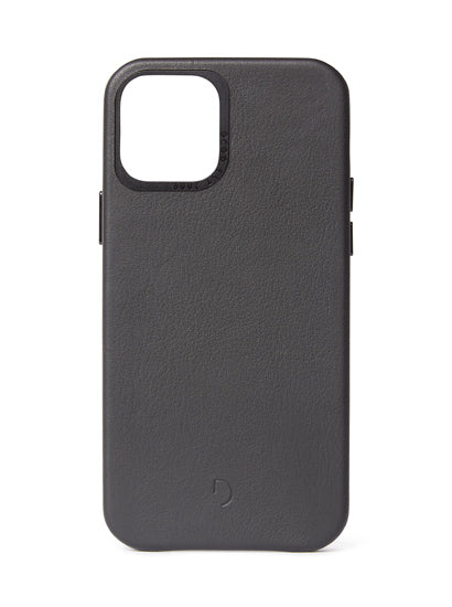 Coque en cuir iPhone 12 Mini Noir