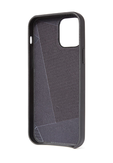 Coque en cuir iPhone 12 Mini Noir