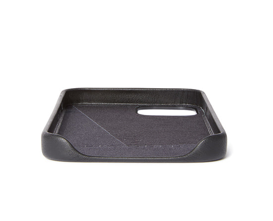 Coque en cuir iPhone 12 Mini Noir