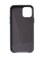 Coque en cuir iPhone 12 Mini Noir