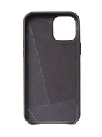 Coque en cuir iPhone 12 Mini Noir