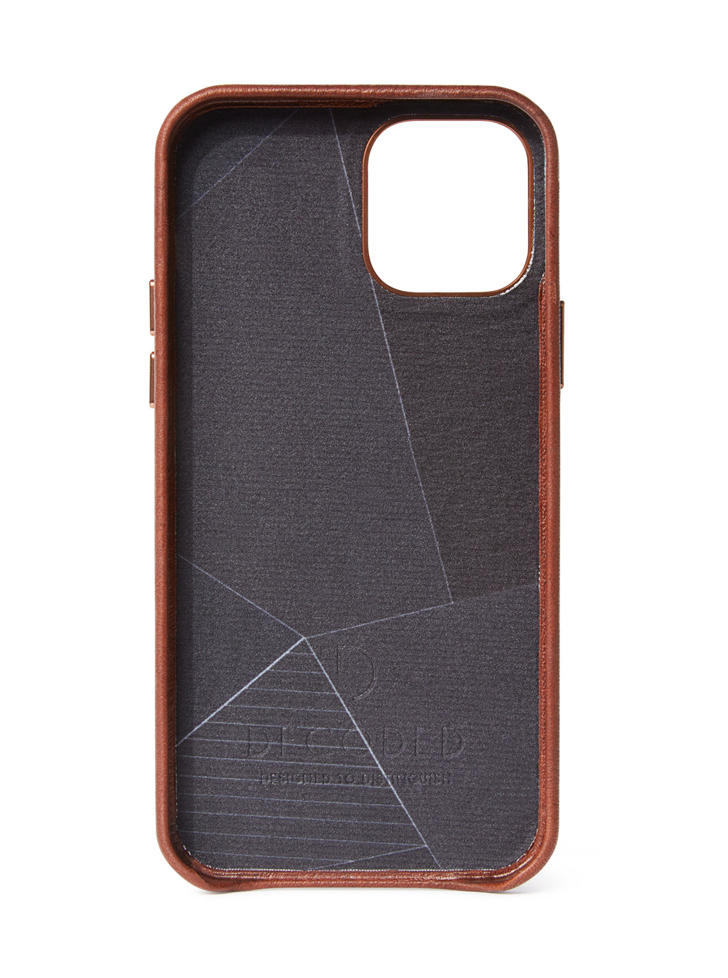 Coque en cuir iPhone 12 Mini Marron