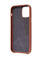 Coque en cuir iPhone 12 Mini Marron