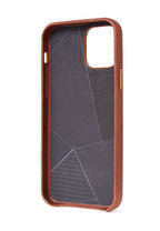 Coque en cuir iPhone 12 Mini Marron