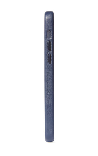 Coque en cuir iPhone 12 Mini Bleu