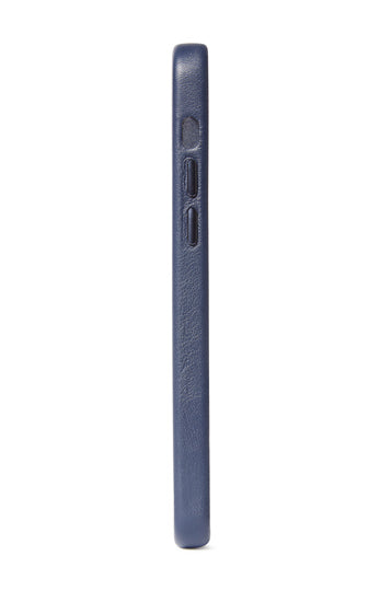 Coque en cuir iPhone 12 Mini Bleu