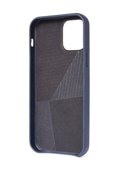 Coque en cuir iPhone 12 Mini Bleu