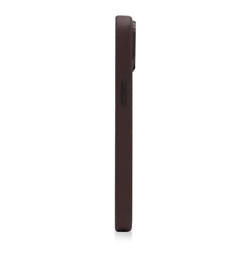 Coque MagSafe en cuir iPhone 14 Plus Marron