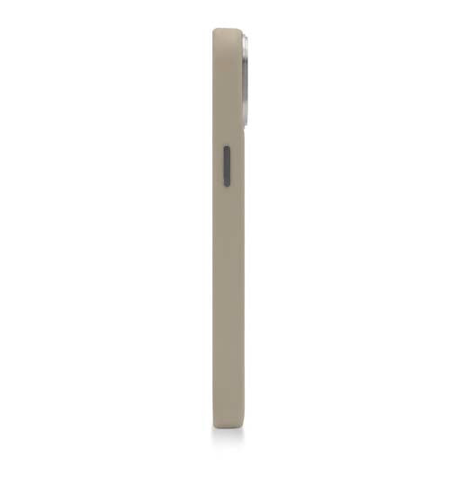 Coque MagSafe en cuir iPhone 14 Plus Beige