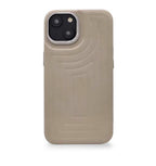 Coque MagSafe en cuir iPhone 14 Plus Beige