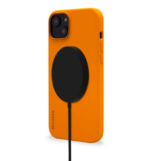 Coque MagSafe Silicone Antimicrobienne iPhone 14 Plus Abricot