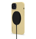 Coque MagSafe Silicone Antimicrobienne iPhone 14 Plus Beige