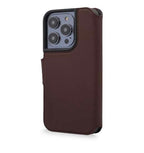 Folio en cuir iPhone 14 Plus Marron