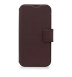 Folio en cuir iPhone 14 Plus Marron