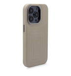Coque MagSafe en cuir iPhone 14 Pro Max Beige