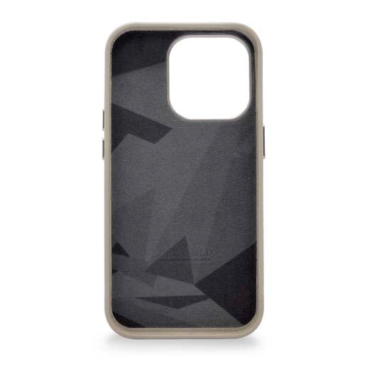 Coque MagSafe en cuir iPhone 14 Pro Max Beige