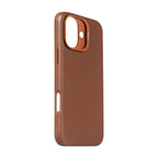 Coque en cuir iPhone 16 Plus Tan