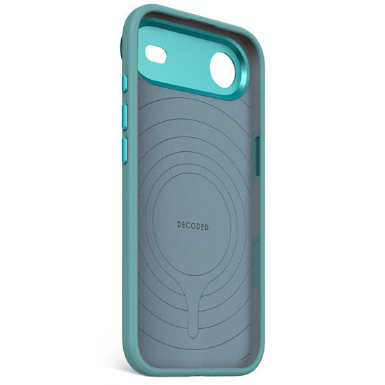 Coque MagSafe Silicone Antimicrobienne iPhone Air Retro Blue
