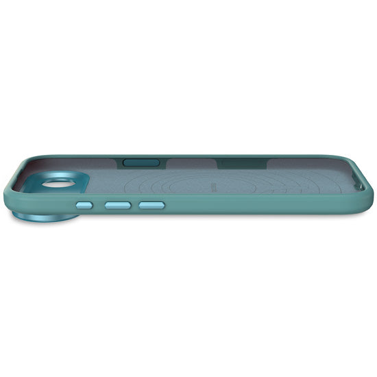 Coque MagSafe Silicone Antimicrobienne iPhone Air Retro Blue