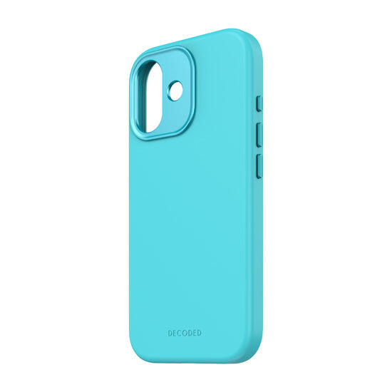 Coque MagSafe Silicone Antimicrobienne iPhone 17 Retro Blue