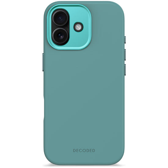 Coque MagSafe Silicone Antimicrobienne iPhone 17 Retro Blue