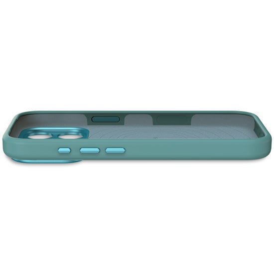 Coque MagSafe Silicone Antimicrobienne iPhone 17 Pro Retro Blue