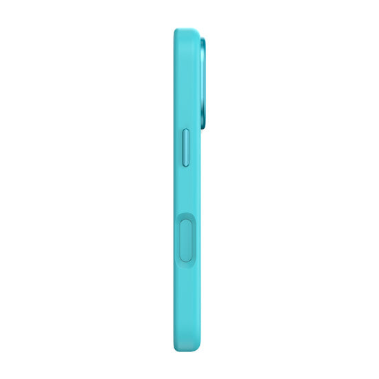 Coque MagSafe Silicone Antimicrobienne iPhone 17 Pro Retro Blue