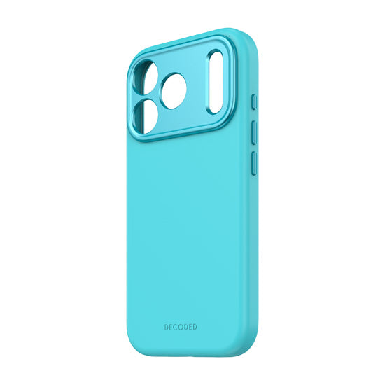 Coque MagSafe Silicone Antimicrobienne iPhone 17 Pro Retro Blue