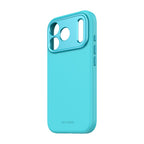 Coque MagSafe Silicone Antimicrobienne iPhone 17 Pro Retro Blue