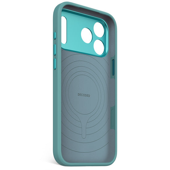 Coque MagSafe Silicone Antimicrobienne iPhone 17 Pro Max Retro Blue