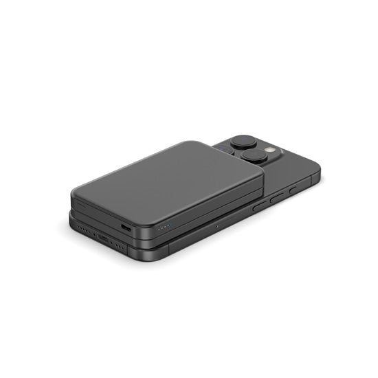 Batterie externe magnétique 4-en-1 8000 mAh Noir