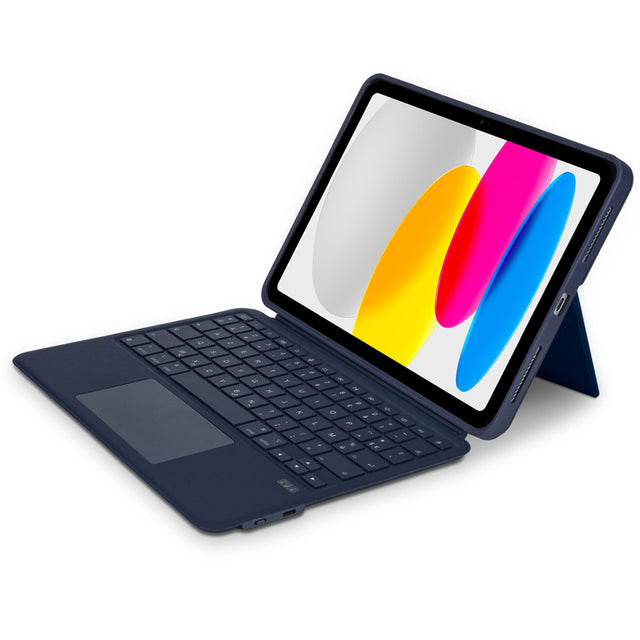 Folio Clavier Bluetooth iPad 11 (A16) & 10.9 (10th gen) AZERTY Navy