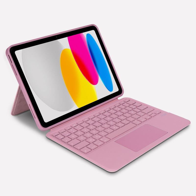 Folio Clavier Bluetooth iPad 11 (A16) & 10.9 (10th gen) AZERTY Rosette