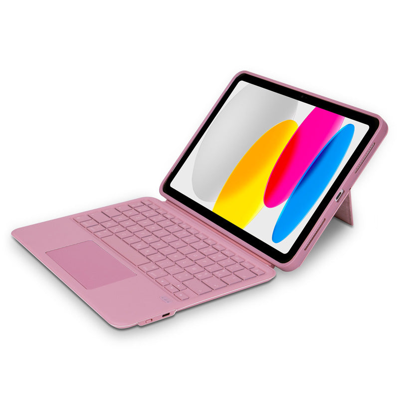 Folio Clavier Bluetooth iPad 11 (A16) & 10.9 (10th gen) AZERTY Rosette