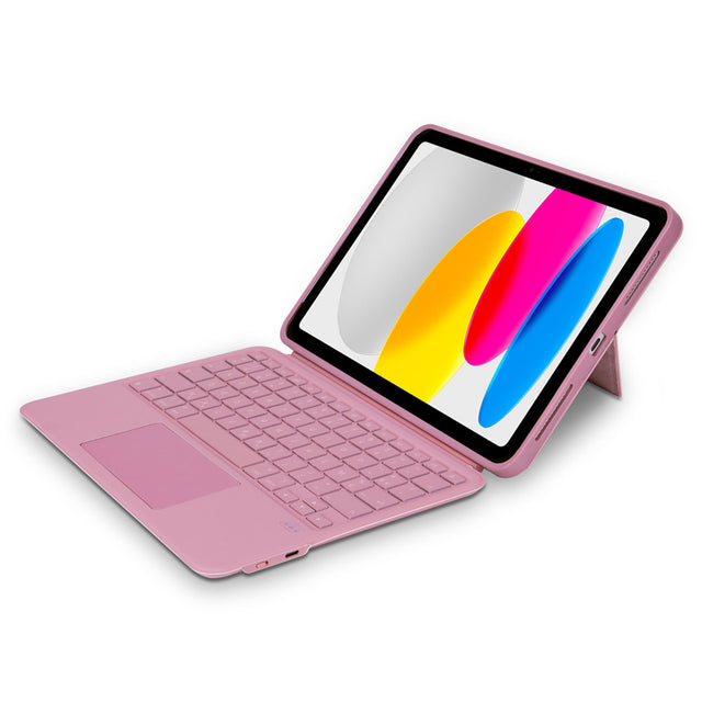Folio Clavier Bluetooth iPad 11 (A16) & 10.9 (10th gen) AZERTY Rosette