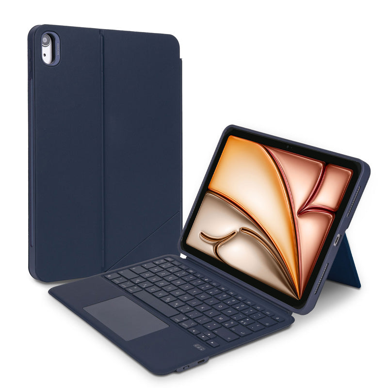 Folio Clavier Bluetooth iPad Air 11 (M3/M2) & Air 10.9 (2020/22 - 4/5th gen) AZERTY Navy
