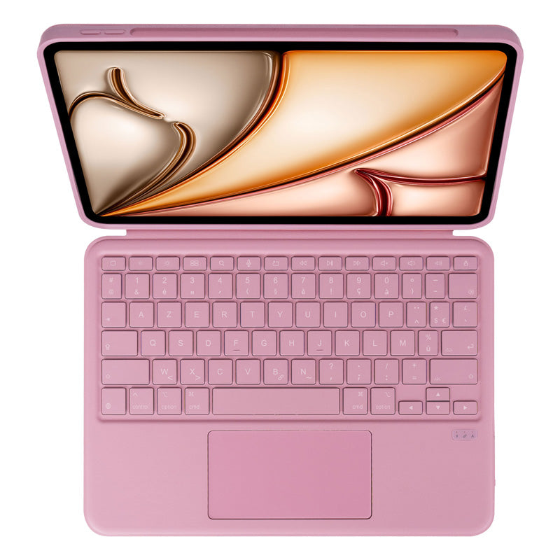Folio Clavier Bluetooth iPad Air 11 (M3/M2) & Air 10.9 (2020/22 - 4/5th gen) AZERTY Rosette