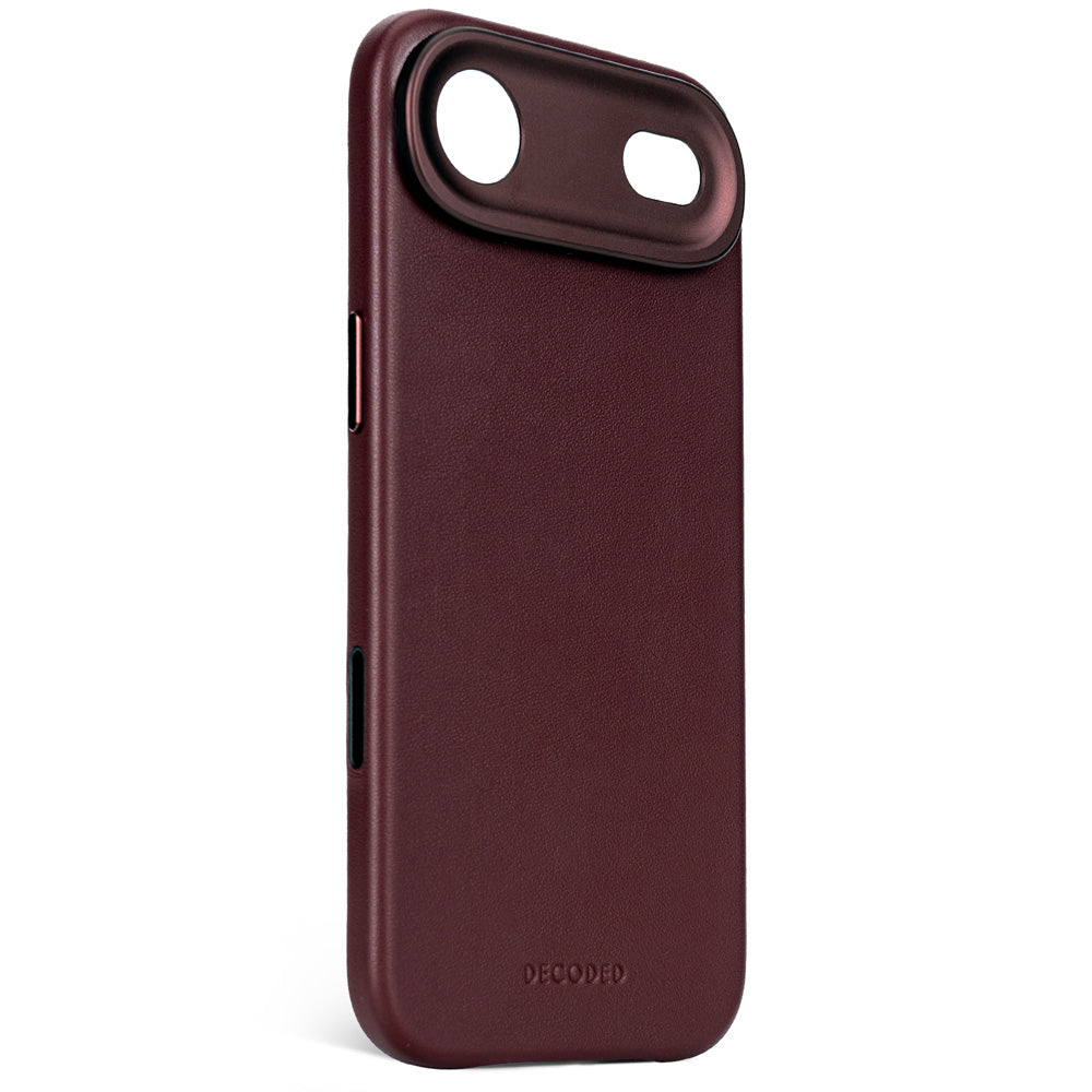 Coque en cuir iPhone Air Dark Ruby