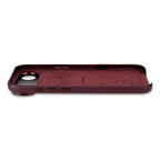 Coque en cuir iPhone Air Dark Ruby