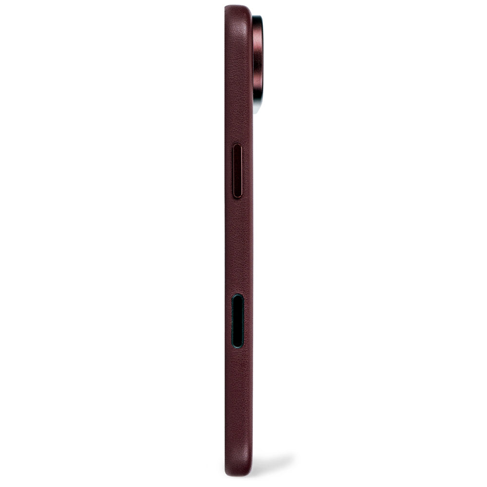 Coque en cuir iPhone Air Dark Ruby