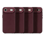 Coque en cuir iPhone Air Dark Ruby