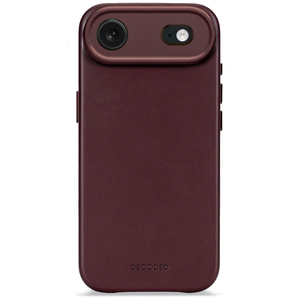 Coque en cuir iPhone Air Dark Ruby