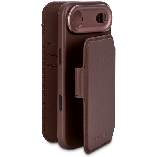 Folio detachable MagSafe iPhone Air Chocolate Brown