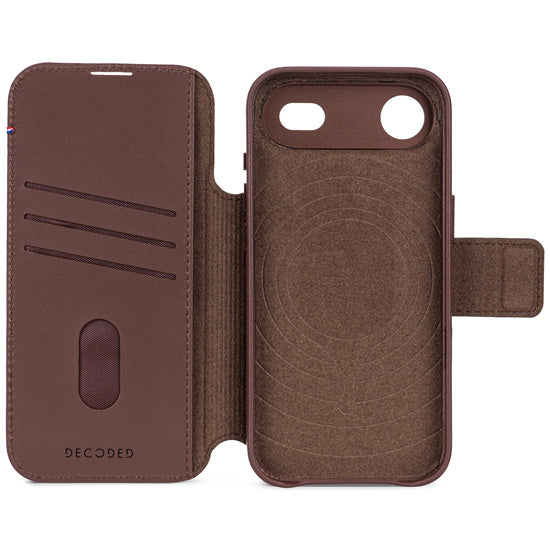 Folio detachable MagSafe iPhone Air Chocolate Brown