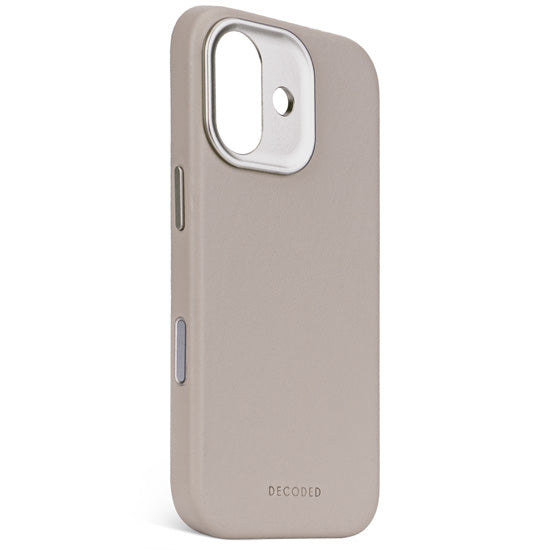 Coque en cuir iPhone 17 Solid clay