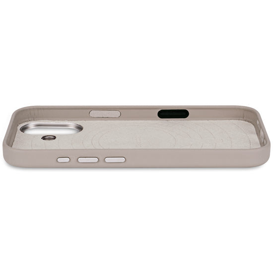 Coque en cuir iPhone 17 Solid clay