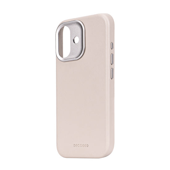 Coque en cuir iPhone 17 Solid clay